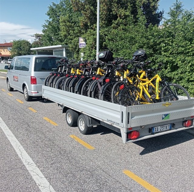 Bike Shuttle Rossetto - Servizio trasporto biciclette e bagagli sulla ciclovia Alpe Adria
